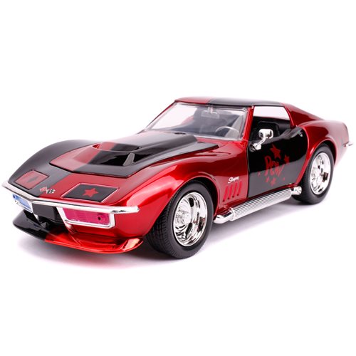 Harley Quinn 1969 Chevy Corvette Stingray The New 52 1:24 Scale Die-Cast Metal Vehicle