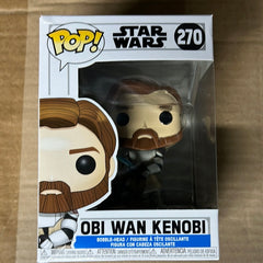 Star Wars: The Clone Wars Obi Wan Kenobi Pop! Vinyl Figure #270 Dent-But-Mint Collection