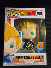 Funko POP! Dragon Ball Z - Super Saiyan 2 Vegeta Glow Chase Vinyl Figure Preview Exclusives (PX)