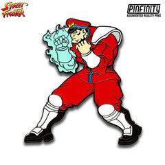 Street Fighter M. Bison Augmented Reality Enamel Pin