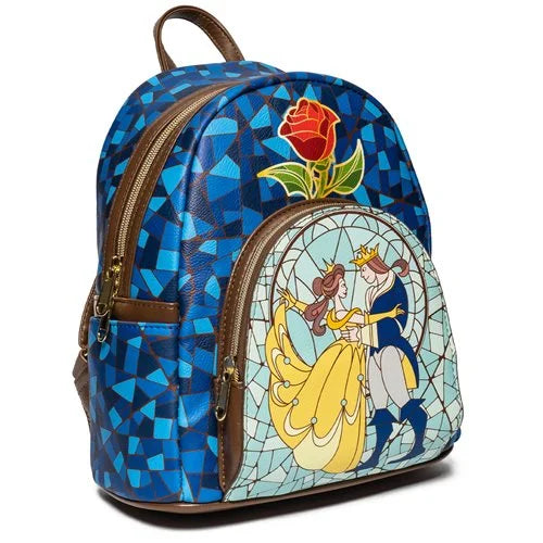 Beauty and the Beast Stained-Glass Window Mini-Backpack - EE Exclusive