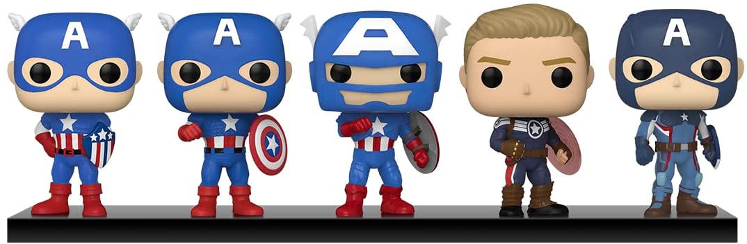 Marvel Funko Pop! Year of The Shield - Captain America Through The Ages 5 Pack Exclusive