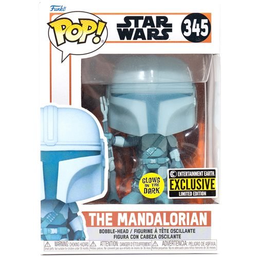 Star Wars: The Mandalorian Hologram Glow-in-the-Dark Pop! Vinyl Figure - EE Exclusive