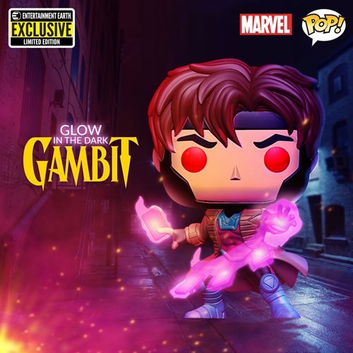 X-Men Gambit Glow-in-the-Dark POP! Vinyl Figure - EE Exclusive