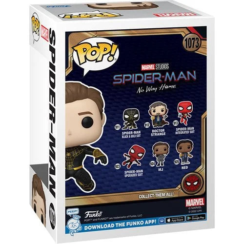 Spider-Man: No Way Home Unmasked Spider-Man Black Suit Pop! Vinyl Figure - AAA Anime Exclusive