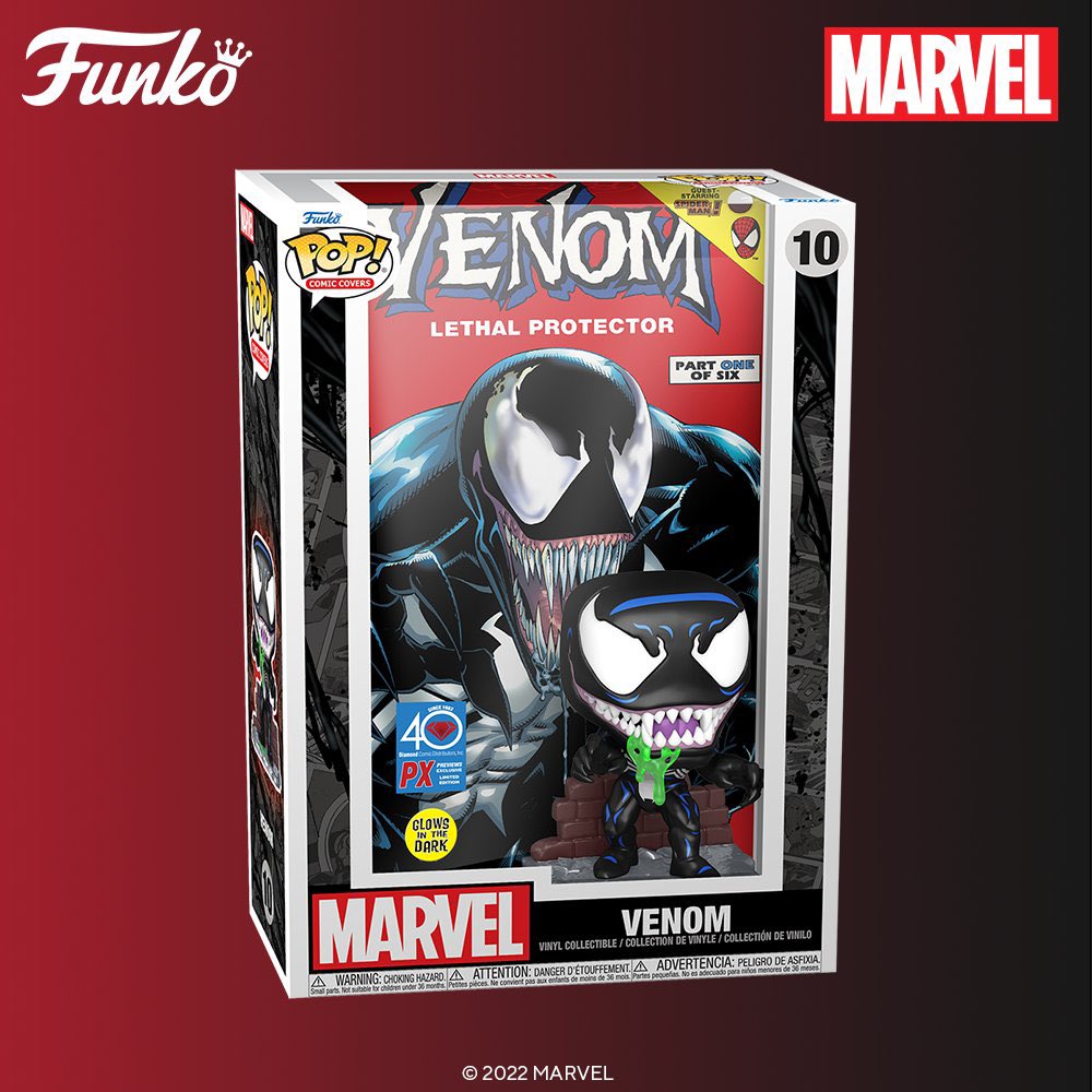 Marvel Venom Glow-in-the-Dark POP! Lethal Protector Comic Cover Vinyl  Figure - Previews Exclusive (PRE-ORDER)