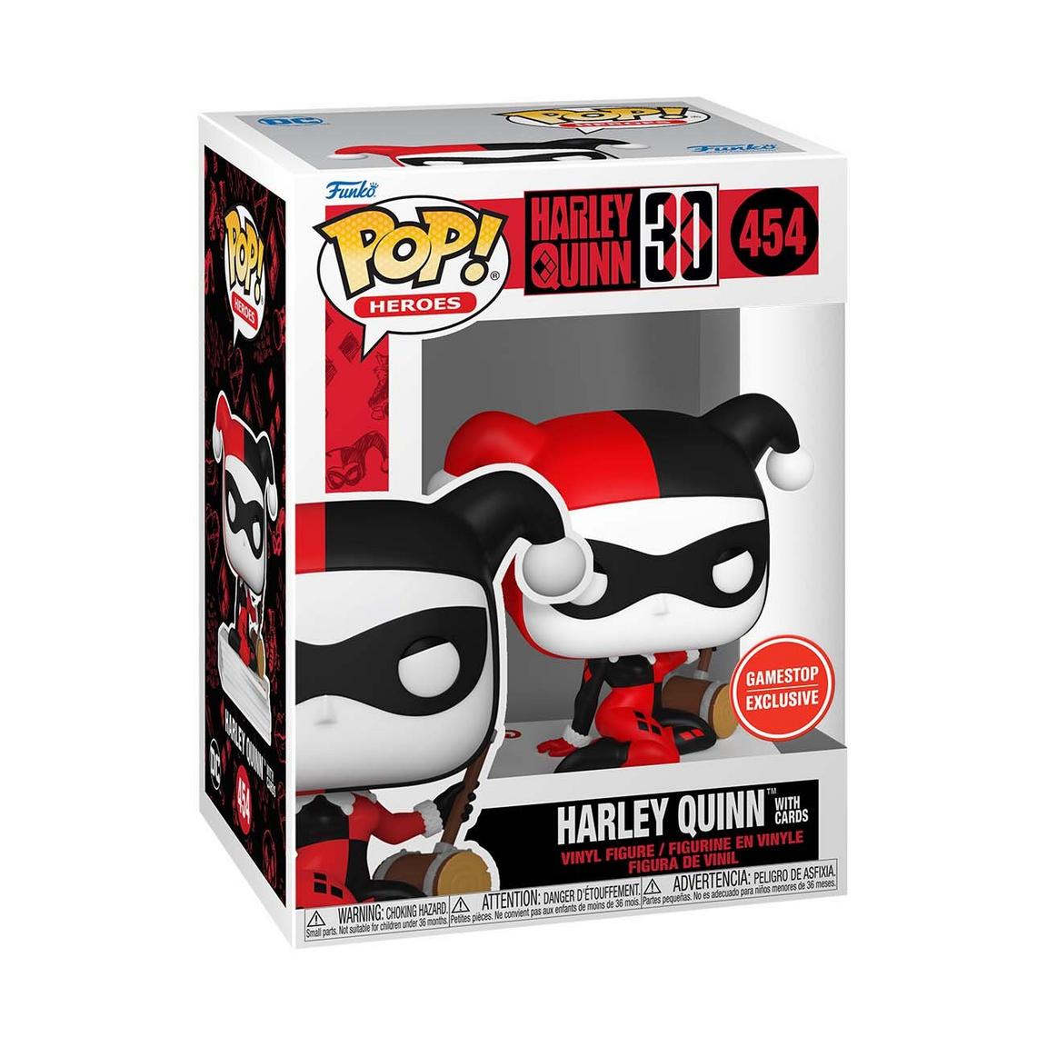 Funko POP! Heroes: Harley Quinn 30th Anniversary Harley Quinn with Cards Vinyl Figure GameStop Exclusive