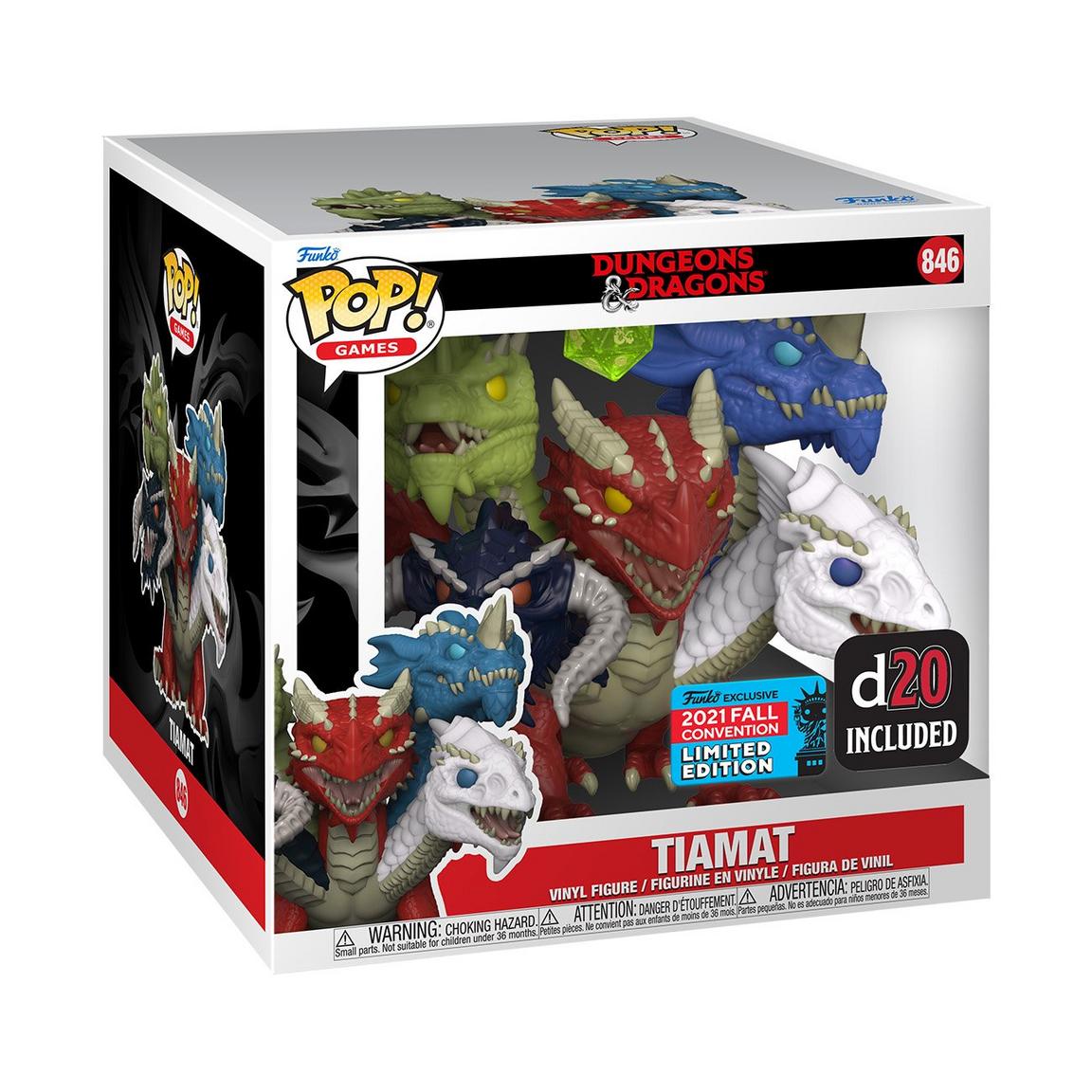 Funko POP! Super and Die: Dungeons and Dragons Tiamat 6-Inch Vinyl Figure 2021 New York Comic Con Shared Exclusive