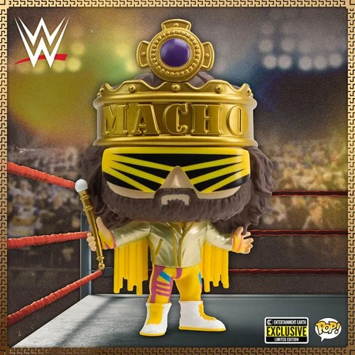 WWE King Macho Man Metallic Pop! Vinyl Figure - EE Exclusive