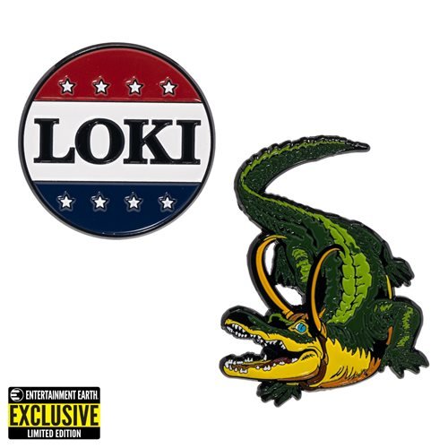 Loki President Loki Button and Alligator Loki Pin 2-Pack - EE Exclusive