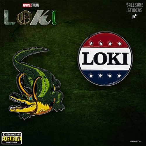 Loki President Loki Button and Alligator Loki Pin 2-Pack - EE Exclusive