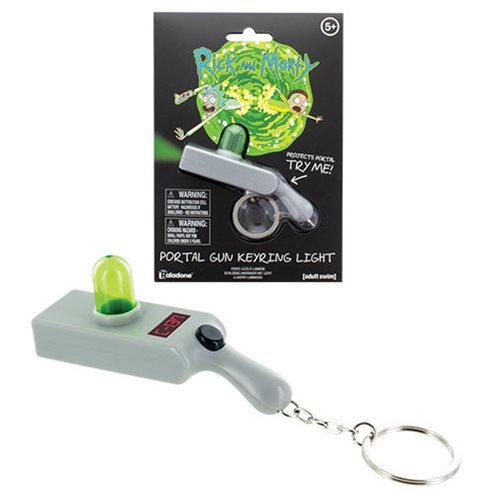 Rick and Morty Portal Gun Light-Up Key Chain